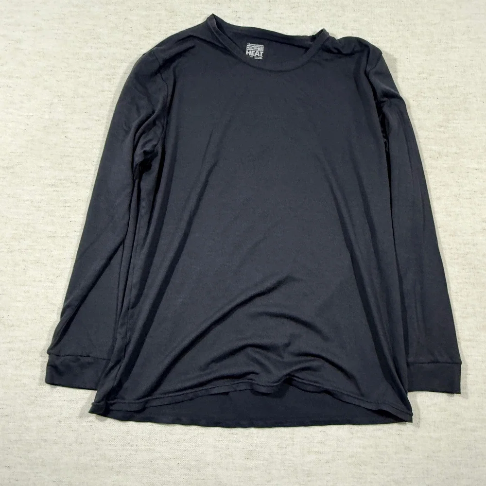 Weatherproof 32 Degrees Heat Shirt Mens L Black Good Thermal Base Layer Top